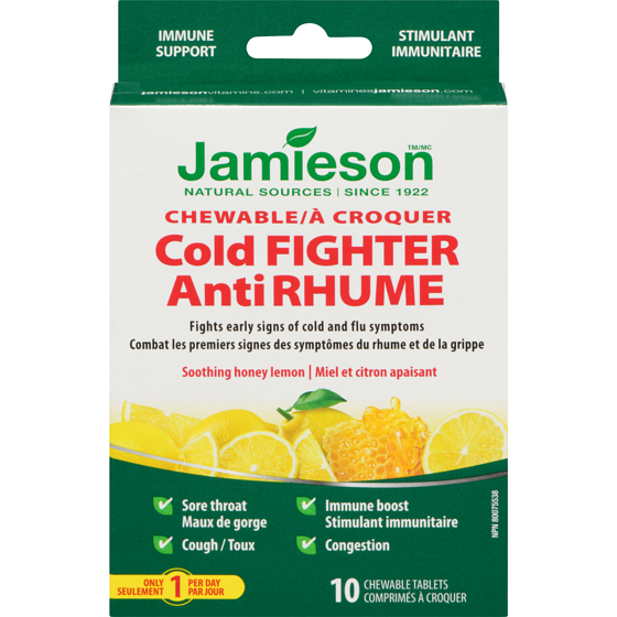 Jamieson Cold Fighter Chewable, Convenience/Trial Size 10 ea, $0.65/1ea
