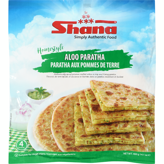 Shana Homestyle Aloo Paratha 400 g, $0.70/100g