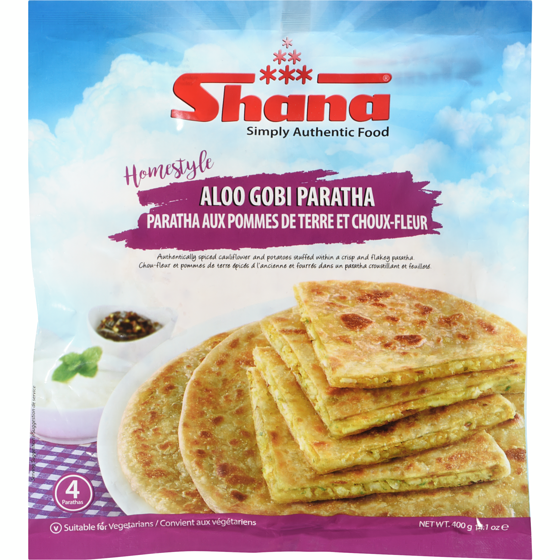 Shana Homestyle Aloo Gobi Paratha 400 g, $0.70/100g