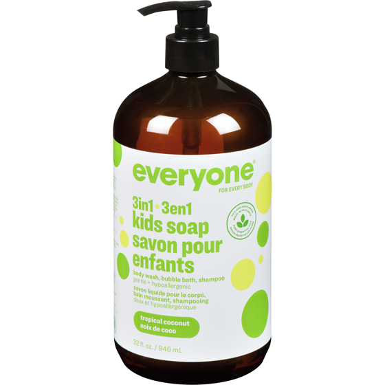 Everyone Kids Soap 3 in 1 Tropical Coconut Twist 946 ml, $1.80/100ml