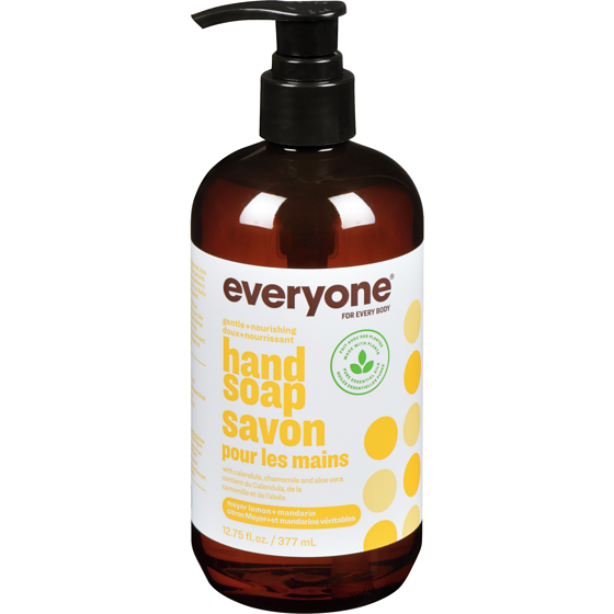 Everyone Savon pour les mains Everyone, citron de Meyer et mandarine 377 ml, 2,12 $/100ml