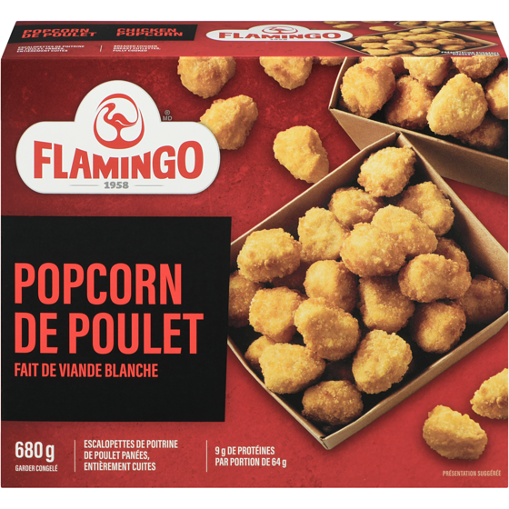 Flamingo Poulet popcorn 680 g, 1,25 $/100g
