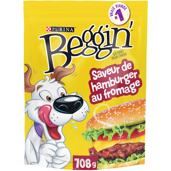Purina Beggin' Saveur de Hamburger au Fromage, Gâteries pour Chiens 708 g 708 g, 1,98 $/100g