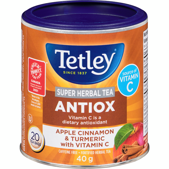 Tetley Antiox Apple Cinnamon & Turmeric With Vitamin C 20 g, $0.22/1ea