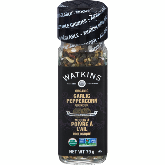Watkins Moulin à poivre d’ail biologique 79 g, 11,38 $/100g