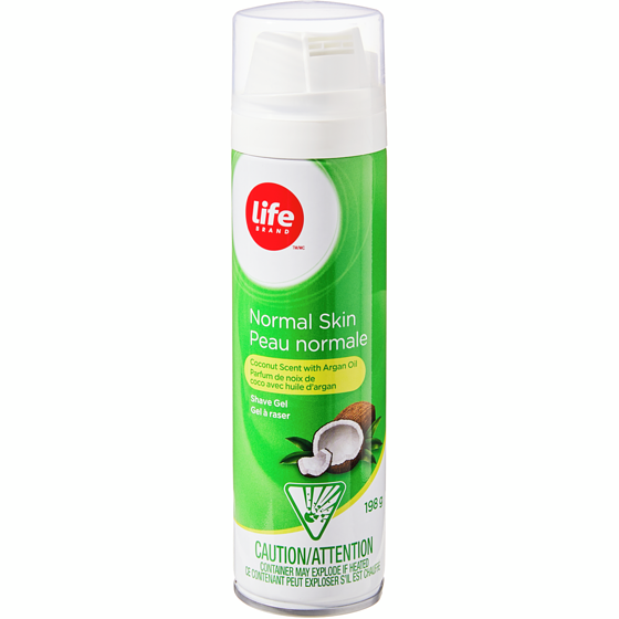 Life Brand Coconut Scent Normal Skin Shave Gel 200 ml, $1.40/100ml