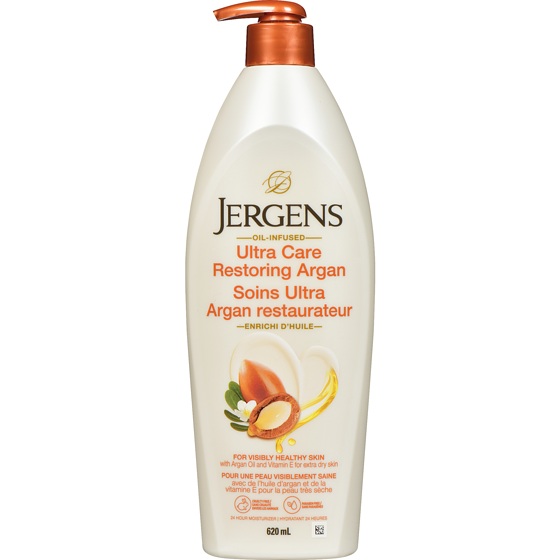 Jergens Ultra Care Restoring Argan Moisturizer 620 ml, $1.77/100ml