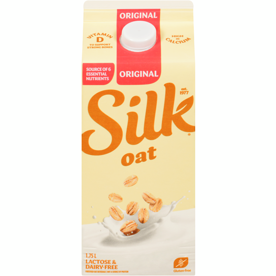 Silk Oat Milk Alternative, Original, Dairy Free 1.75 l, $0.30/100ml