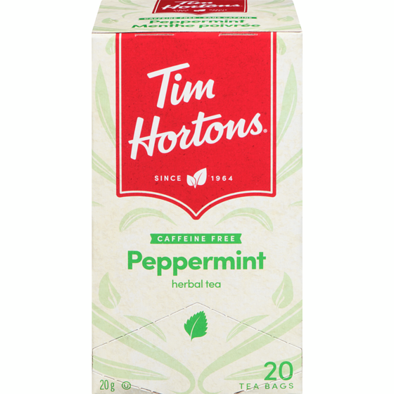 Tim Hortons Herbal Tea Peppermint Caffeine Free 20 Tea Bags 20 ea, $0.30/1ea