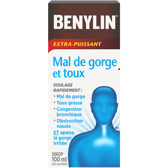 Benylin Beny Sirop Toux Mal De Gorge 100 ml, 8,49 $/100ml