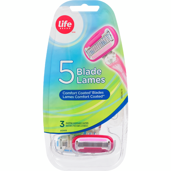 Life Rasoir jetable à 5 lames pour femmes 1 ea, 8,49 $/1ch
