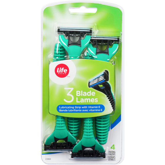 Life Brand Men 3 Blade Disposable Razor, Sensitive 1 ea, $6.49/1ea