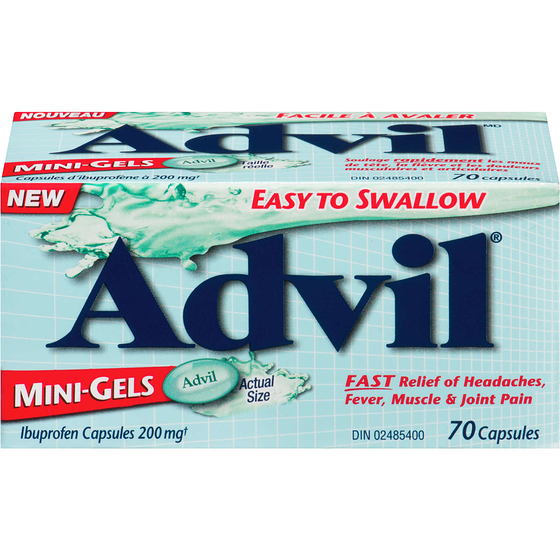 Advil Regular Strength Minigels For Headaches And Pain Relief, 70 Count 70 ea, $0.24/1ea