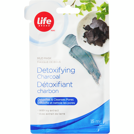 Life Brand Detoxifying Charcoal Mud Mask 15 ml