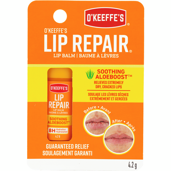 O’Keeffe’s Baume à Lèvres Soothing AloeBoost de Lip Repair 4.2 g, 142,62 $/100g