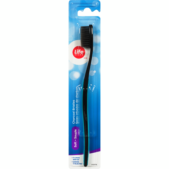 Life Brand Toothbrush Charcoal Bristle 1 ea, $4.49/1ea