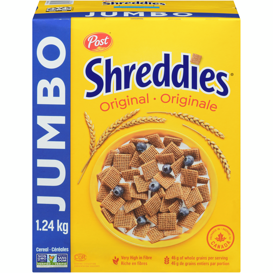 Post Post Shreddies Jumbo 1.24 kg, 1,05 $/100g