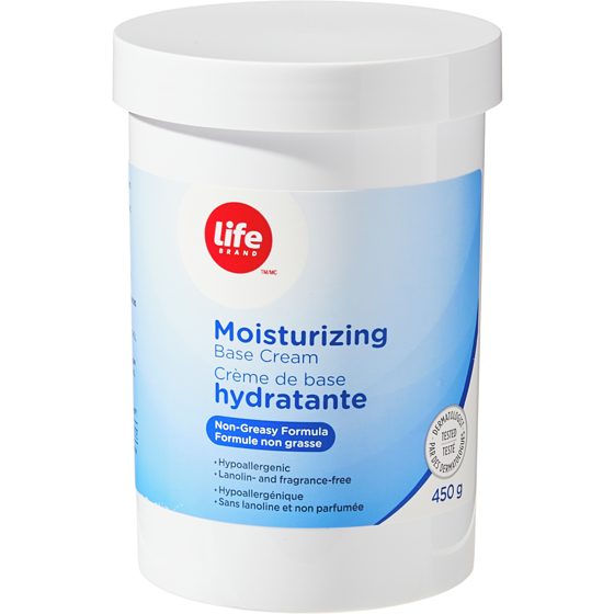 Life Crème de base hydratante 450 g, 1,73 $/100g