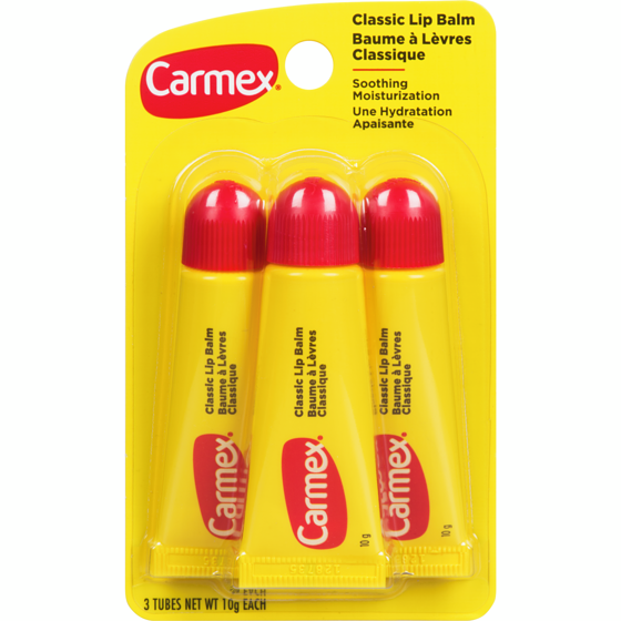 Carmex Classic Flavour Squeeze Lip Balm Tube 3 Pack 30 g, $29.97/100g