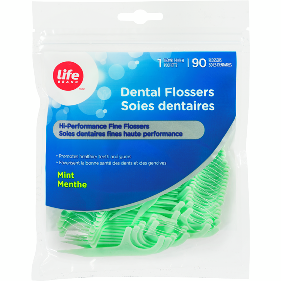 Life Brand Dental Flossers, Mint 90 ea, $0.05/1ea