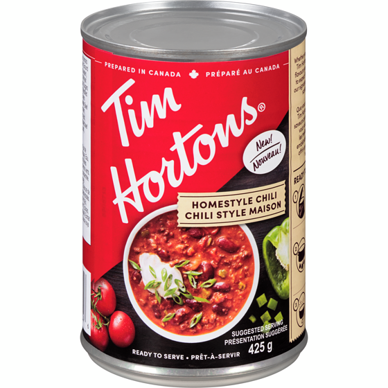 Tim Hortons Chili Style Maison, en conserve 425 g, 1,01 $/100g