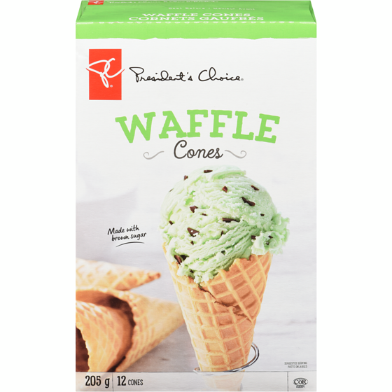 President's Choice Waffle Cones   205 g, $2.68/100g