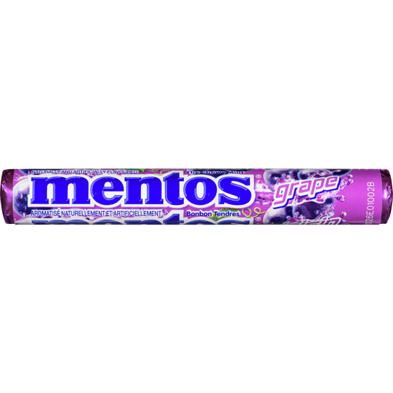 Mentos Candy Grape Rolls, Case 20x37.0 g, $2.77/100g