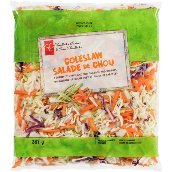 President's Choice Coleslaw 397 g, $0.50/100g