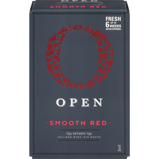 OPEN Smooth Red (ID required at pick-up) 3000 ml, $1.59/100ml