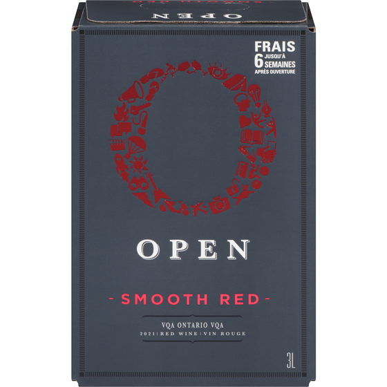 OPEN Smooth Red (Pièce d’identité requise au moment du ramassage) 3000 ml, 1,59 $/100ml
