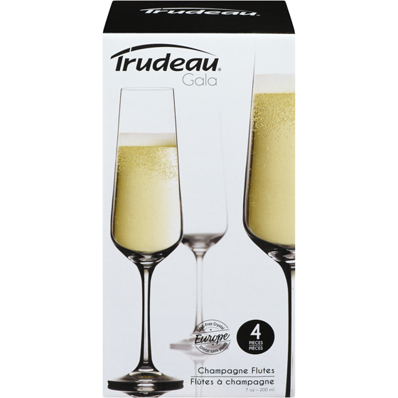 Trudeau Trud Gala Flutes Champgn 200Ml 1 ea, 25,00 $/1ch