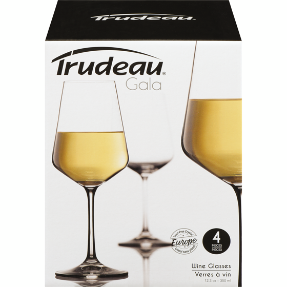 Trudeau Gala White Wine Glasses 11.75oz 1 ea, $25.00/1ea