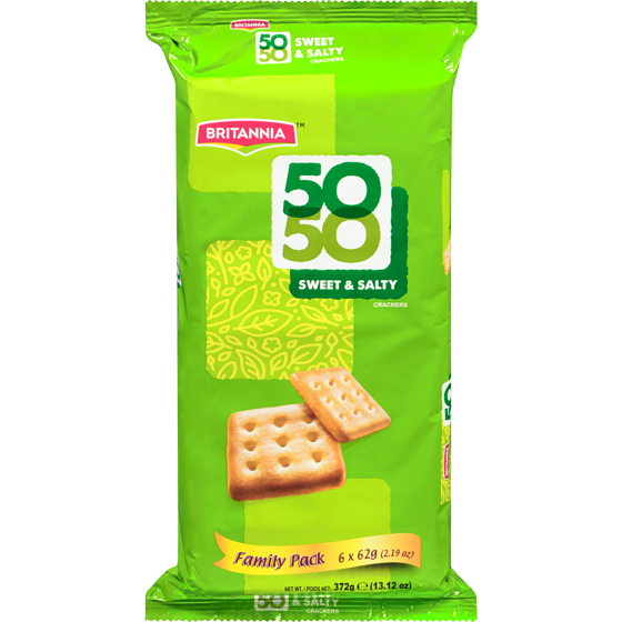 Britannia Fifty Fifty, Cookies 372 g, $0.67/100g