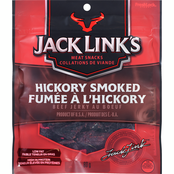 Jack Link’s Grignotines de viande Jerky au bœuf fumé au noyer 80 g, 9,36 $/100g
