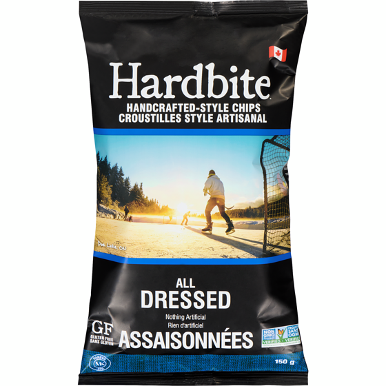 Hardbite Handcrafted-Style Chips, All Dressed 150 g, $3.19/100g