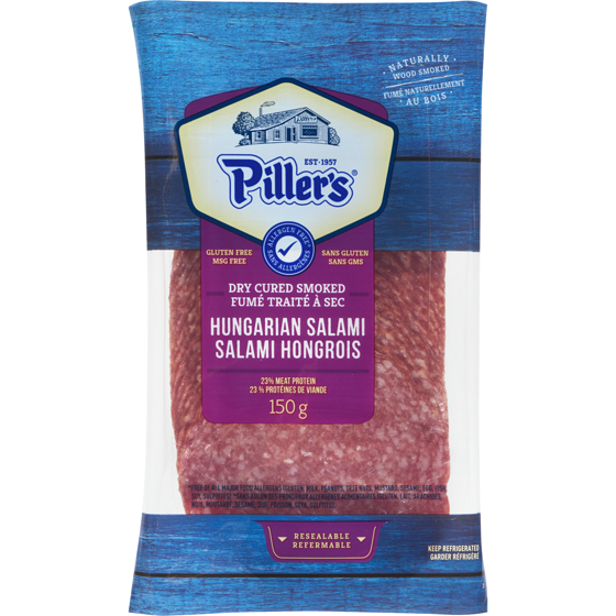 Pillers Hungarian Salami 150 g, $4.00/100g