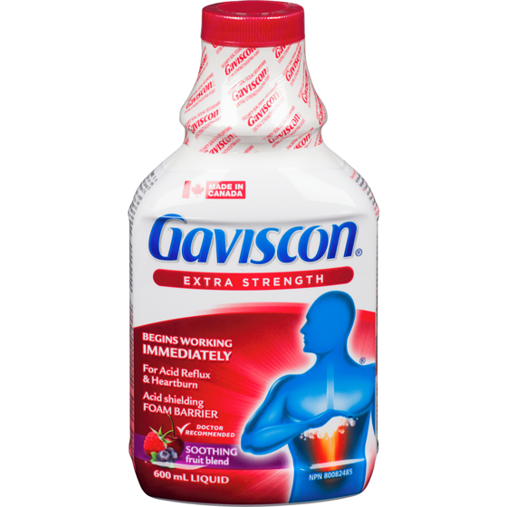 Gaviscon Heartburn Relief, Extra Strength Liquid Fruit 600 ml, $5.50/100ml