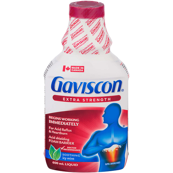 Gaviscon Heartburn Relief, Extra Strength Liquid Icy Mint 600 ml, $5.67/100ml