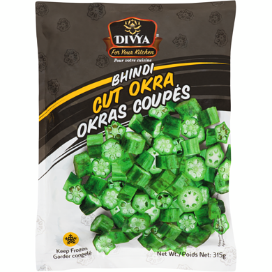 Divya Bhindi Cut Okra 315 g, $0.47/100g
