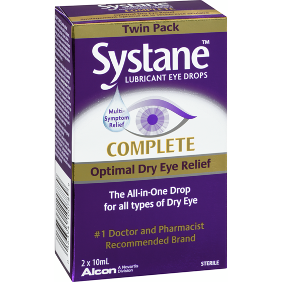 Systane Gouttes oculaires Complet paquet jumelé 20 ml, 105,00 $/100ml