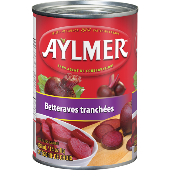 Aylmer Aylmer Betteraves Tranchees 398 ml, 0,63 $/100ml