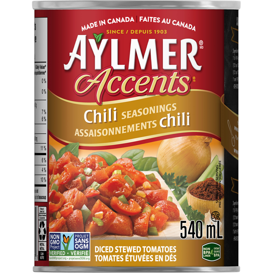 Aylmer Aylm Accents Tomates Chili 540 ml, 0,46 $/100ml