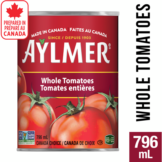 Aylmer Tomatoes Whole 796 ml, $0.31/100ml
