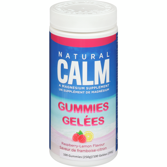 Natural Calm Gélatines de magnésium à saveur de framboise et de citron 120 ea, 0,34 $/1ch