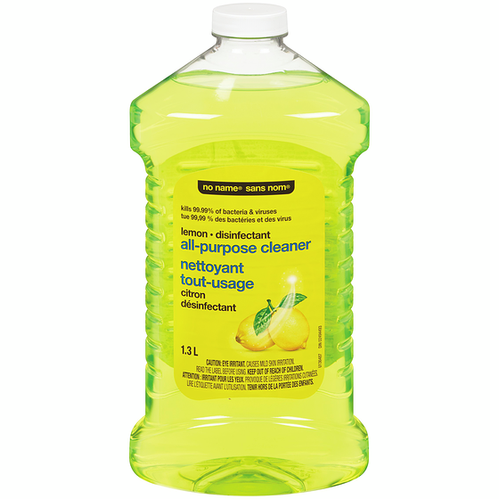 No Name Lemon Disinfectant All-Purpose Cleaner 1.3 l, $0.29/100ml