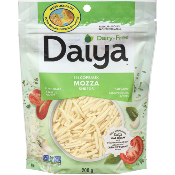 Daiya Dairy Free Mozzarella Cheese Shreds 200 g, $3.25/100g