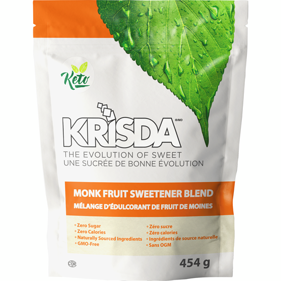 Krisda Monk Fruit Sweetener 454 g, $1.98/100g