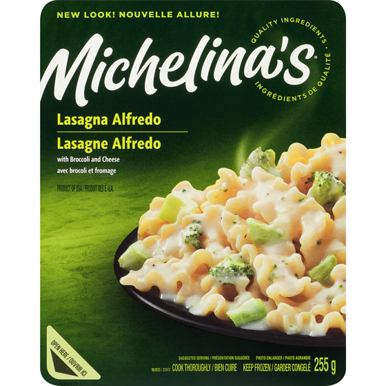 Michelina Lasagna Alfredo with Broccoli and Cheese 255 g, $0.66/100g