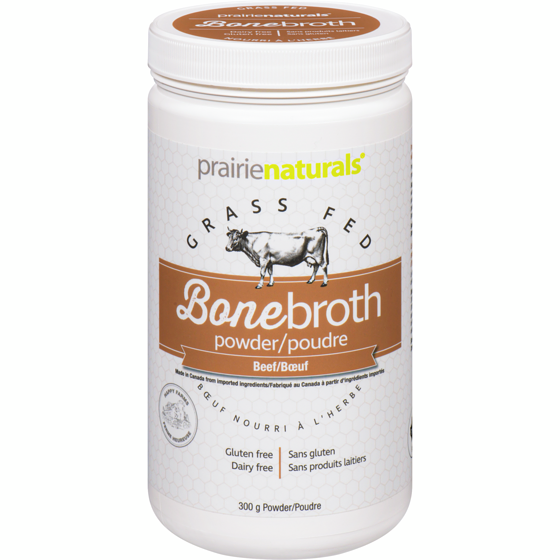 Prairienaturals Free Range Bone Broth Protein 300g, Beef Bone Flavor 300 g, $14.16/100g