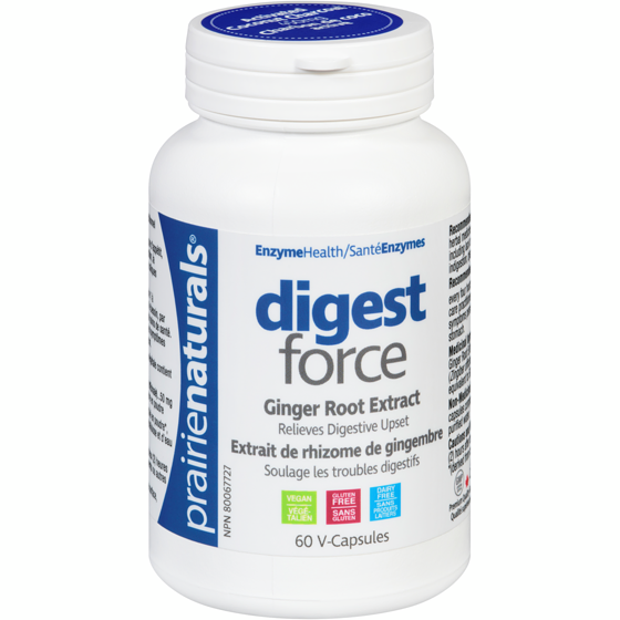 Prairienaturals Digest Force Activated Coconut Charcoal with Ginger 60 ea, $0.35/1ea